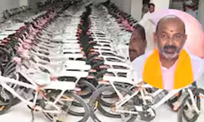 Bicycle distribution celebrate