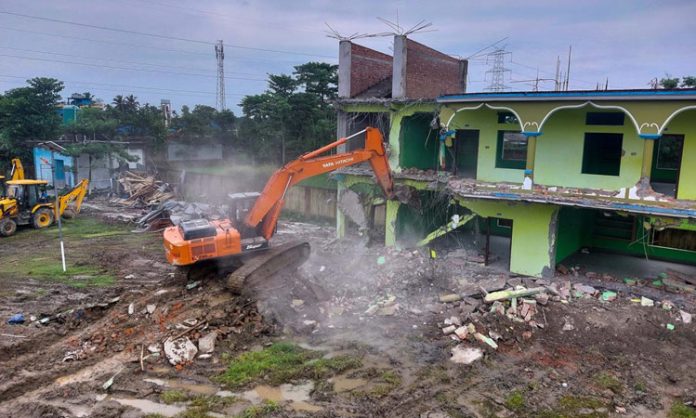 Building demolished Assam