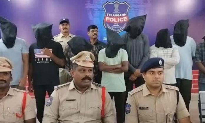 Telangana police arrest 10 men