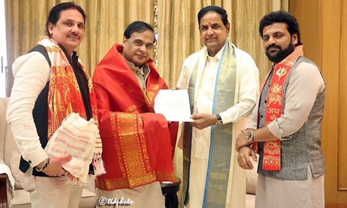 TTD meets Assam Chief Minister