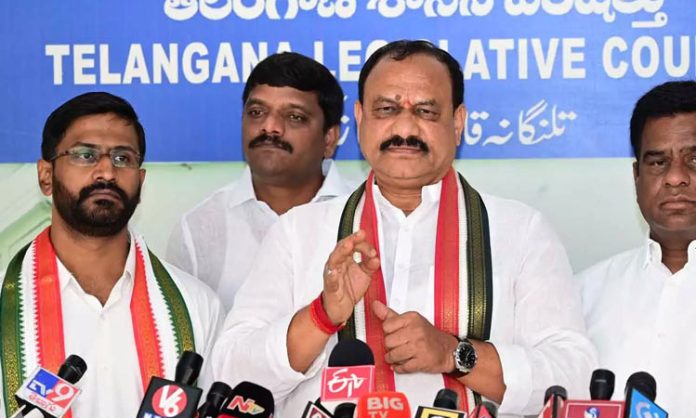 Mahesh Goud comments Congress Padayatra