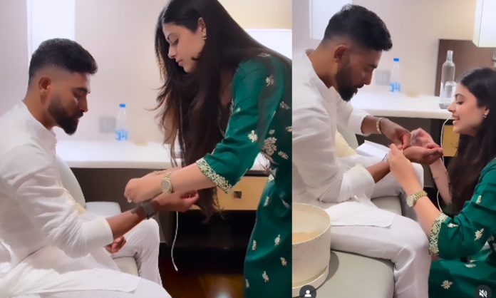 Janai Bhosle tied rakhi Siraj