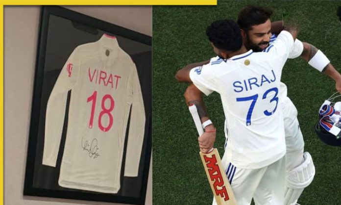 Siraj hide Virats jersey