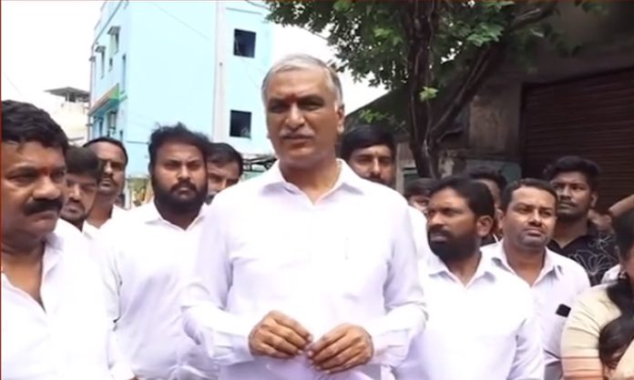 Harish rao visit Flood areas