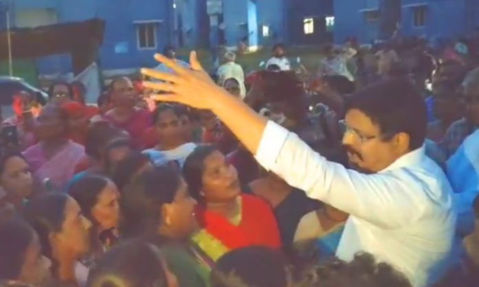 Women obstruct Gudivada MLA