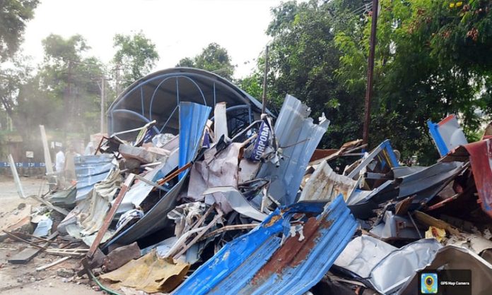 Illegal Construction Demolition in Cantonment