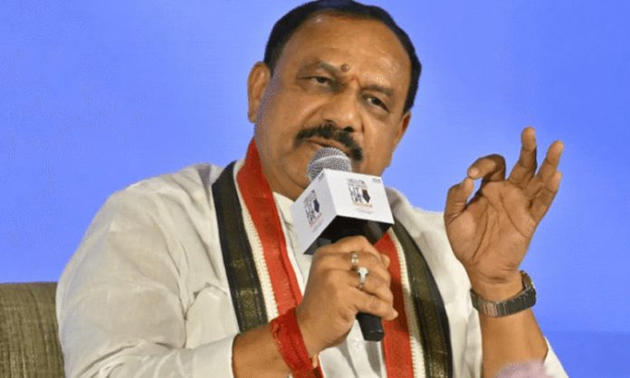 Mahesh Kumar Goud fire KTR