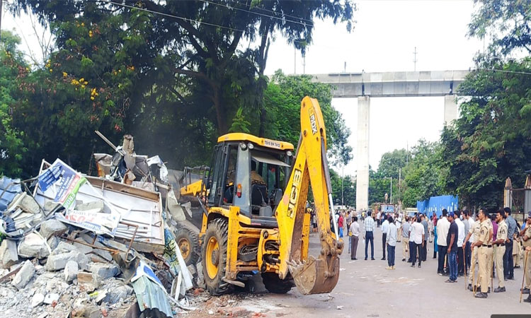 Illegal Construction Demolition in Cantonment